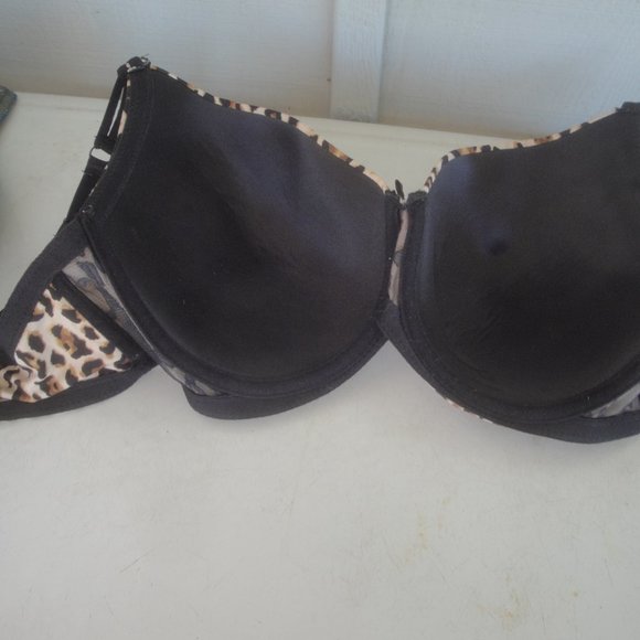 Pink K Leopard/Cheetah Print Underwire Bra Size 42D - Picture 3 of 7